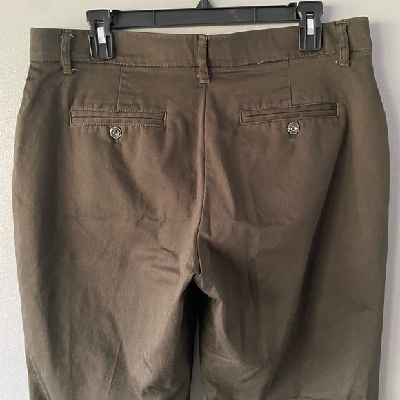 Lee Dark Green Straight Leg Mid Rise Trouser - Women’s 12 - Picture 4 of 7